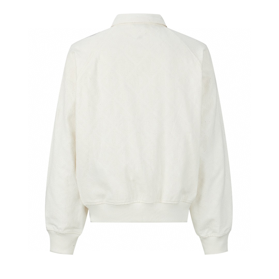 DIOR 迪奥 纯色菱形格提花 夹克 外套 长袖 秋冬款 白色 343D494A336X-C000