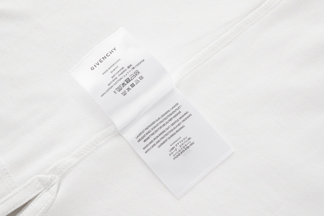 Givenchy 纪梵希口袋刺绣Polo衫 T恤 短袖 套头 夏款 白色
