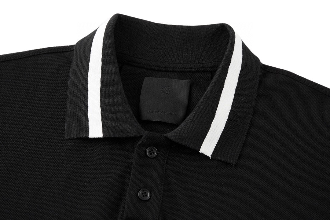 Givenchy 纪梵希口袋刺绣Polo衫 T恤 短袖 套头 夏款 黑色 