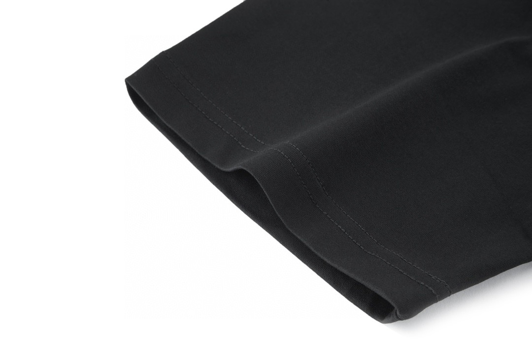 DIOR 迪奥 纯色字母Logo印花 圆领 T恤 短袖 夏季 黑色 863J621I0533-C980