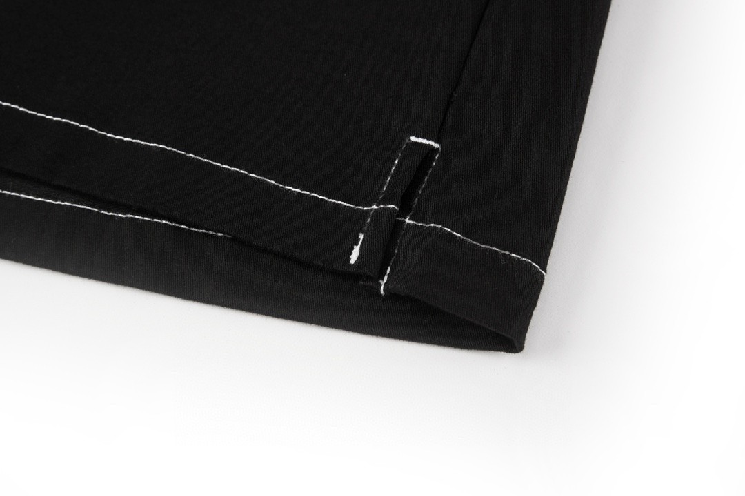 PRADA 普拉达 纯色logo徽标 牛仔衬衫 外套 长袖 黑色 SC696108IF0002