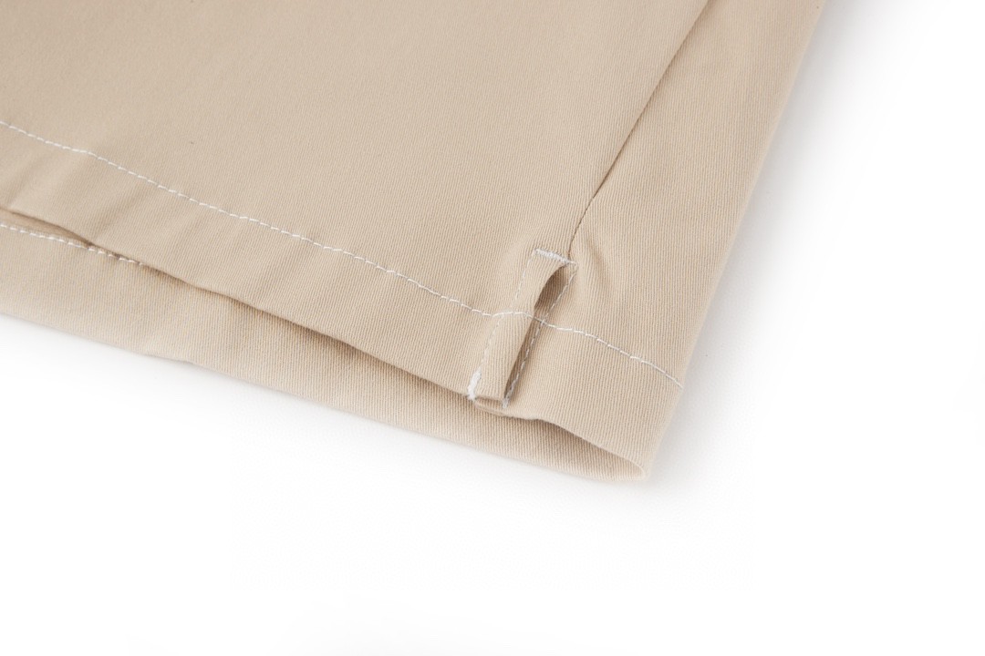 PRADA 普拉达 纯色logo徽标 牛仔衬衫 外套 长袖 卡其色 SC696-108I-F0241-S-232