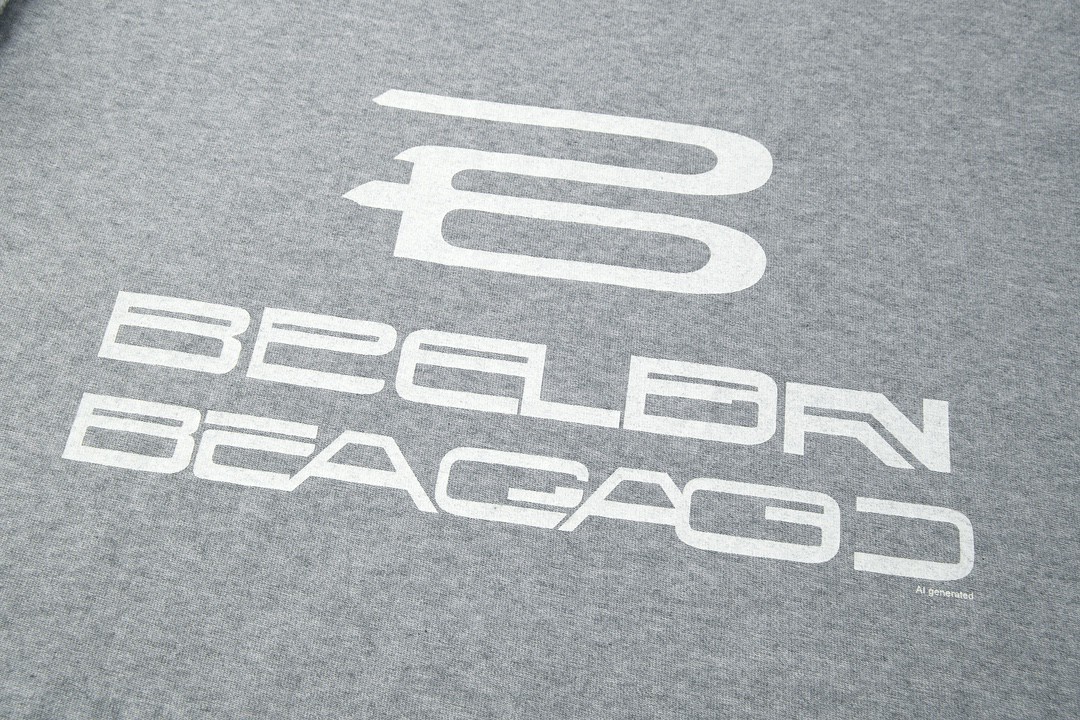 Balenciaga 巴黎世家 字母logo印花短袖 T 恤 圆领 夏季 灰色 787358TQVG11380