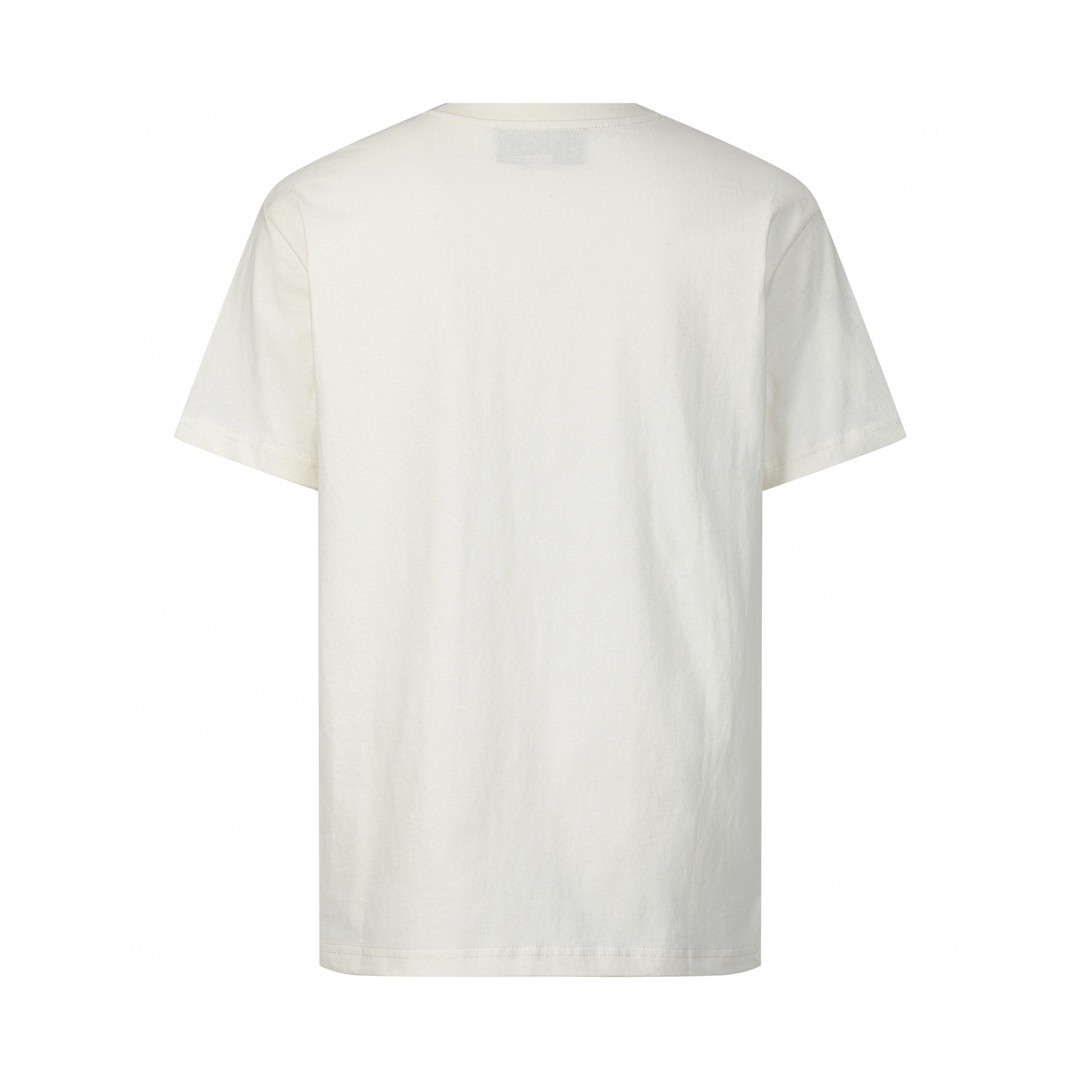 GUCCI 古驰 闪电拼色字母logo印花 短袖 T恤 圆领 套头 夏季 米白色 565806-XJAZY-9037