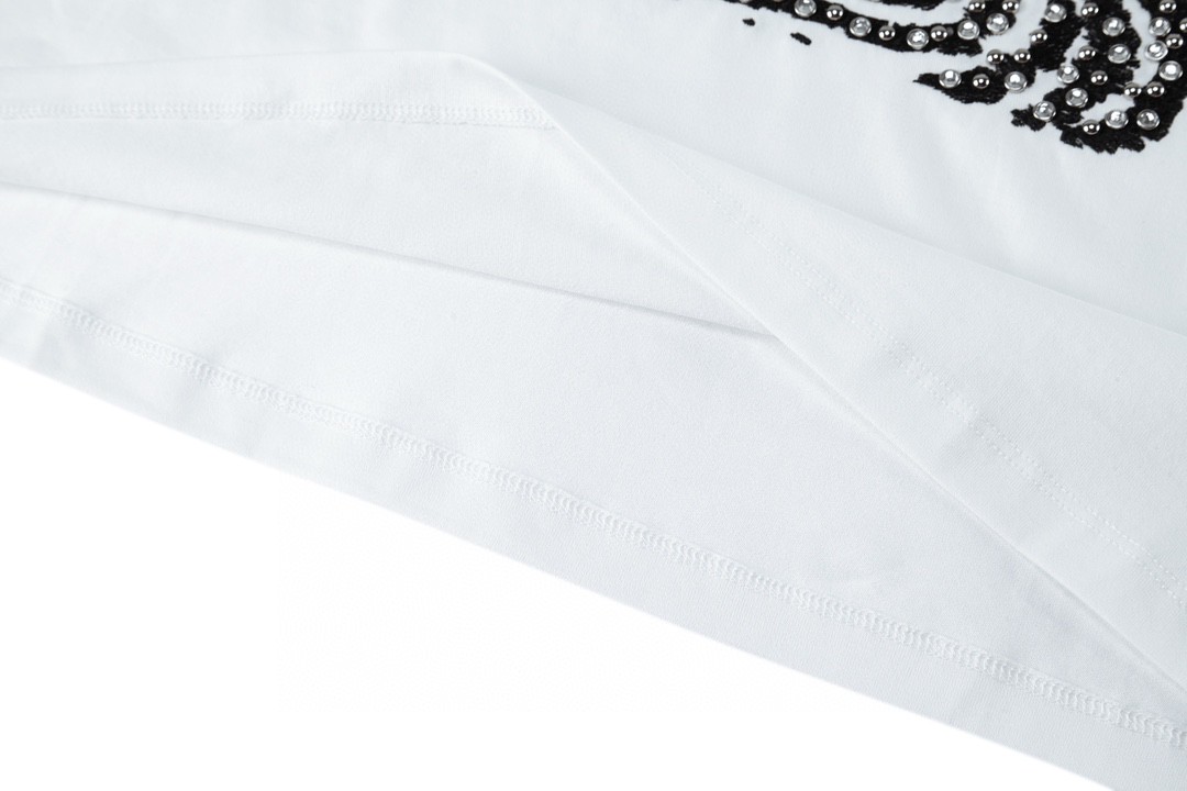 CELINE 赛琳 ed broner 联名款 椰树烫钻 短袖 T恤 圆领 夏款 白色 2X48C671Q-01EA