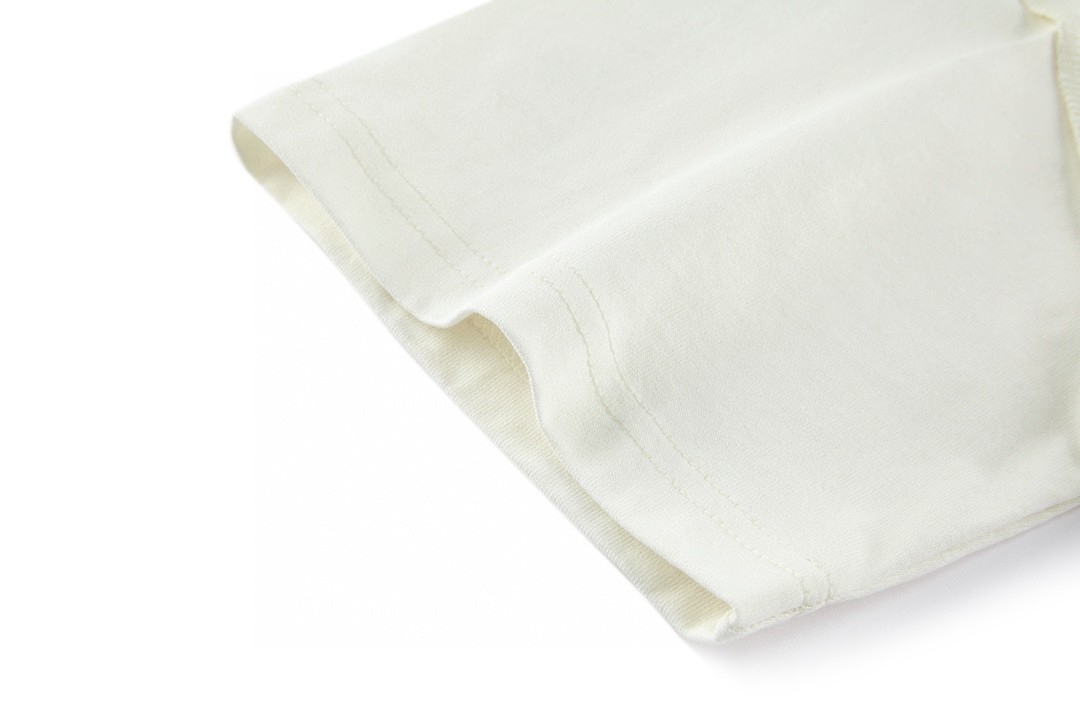 LOUIS VUITTON 路易威登 字母花卉图案印花 套头 圆领 短袖 T 恤 上衣 夏款 白色 1AAGWP