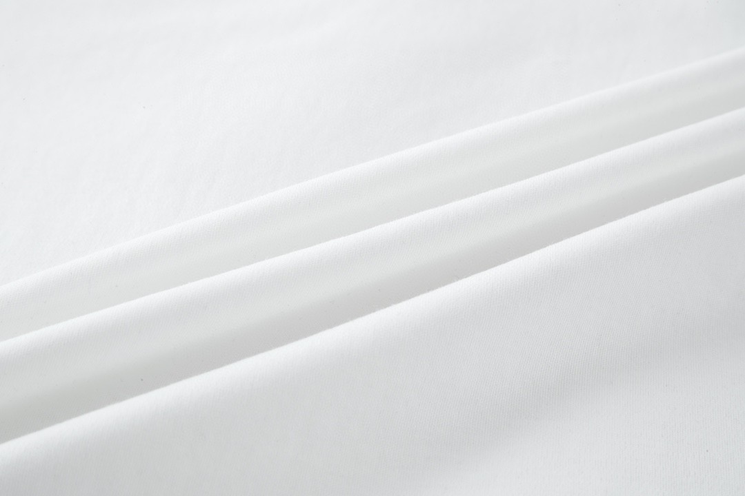 PRADA 普拉达 纯色尼龙拼接 圆领 短袖 T恤 白色 