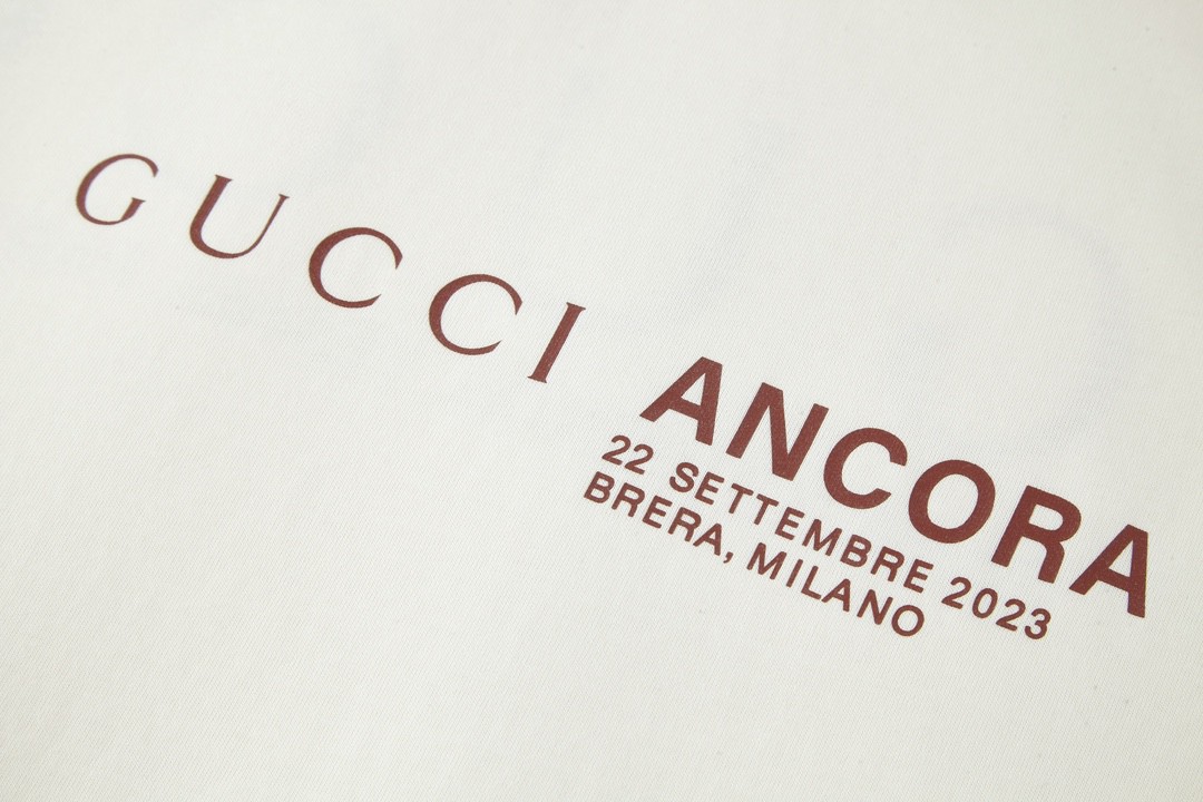 GUCCI 古驰 字母logo印花 短袖 T恤 圆领 套头 夏季 白色