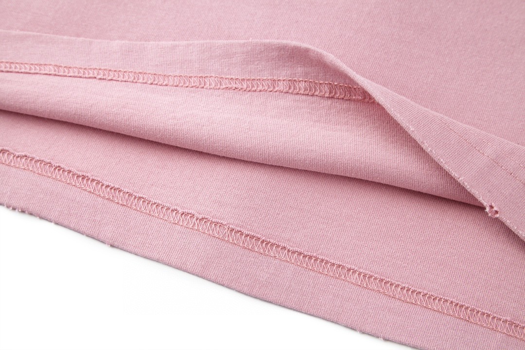 Balenciaga 巴黎世家 巴黎铁塔夜景 圆领 短袖 T恤 夏季 粉色 739028TQVO15905