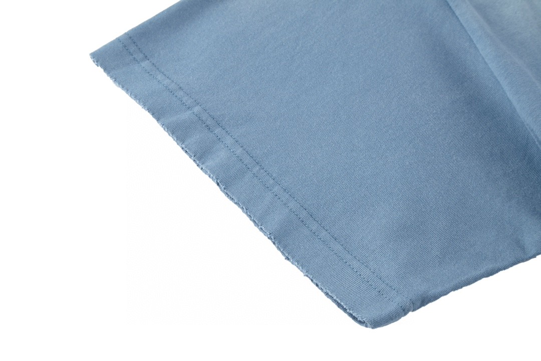 Balenciaga 巴黎世家 巴黎铁塔夜景 圆领 短袖 T恤 夏季 蓝色 739028TQVO14530