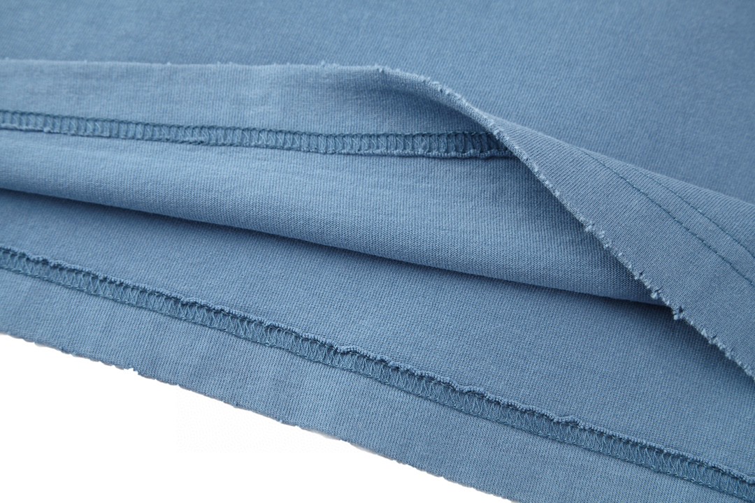 Balenciaga 巴黎世家 巴黎铁塔夜景 圆领 短袖 T恤 夏季 蓝色 739028TQVO14530