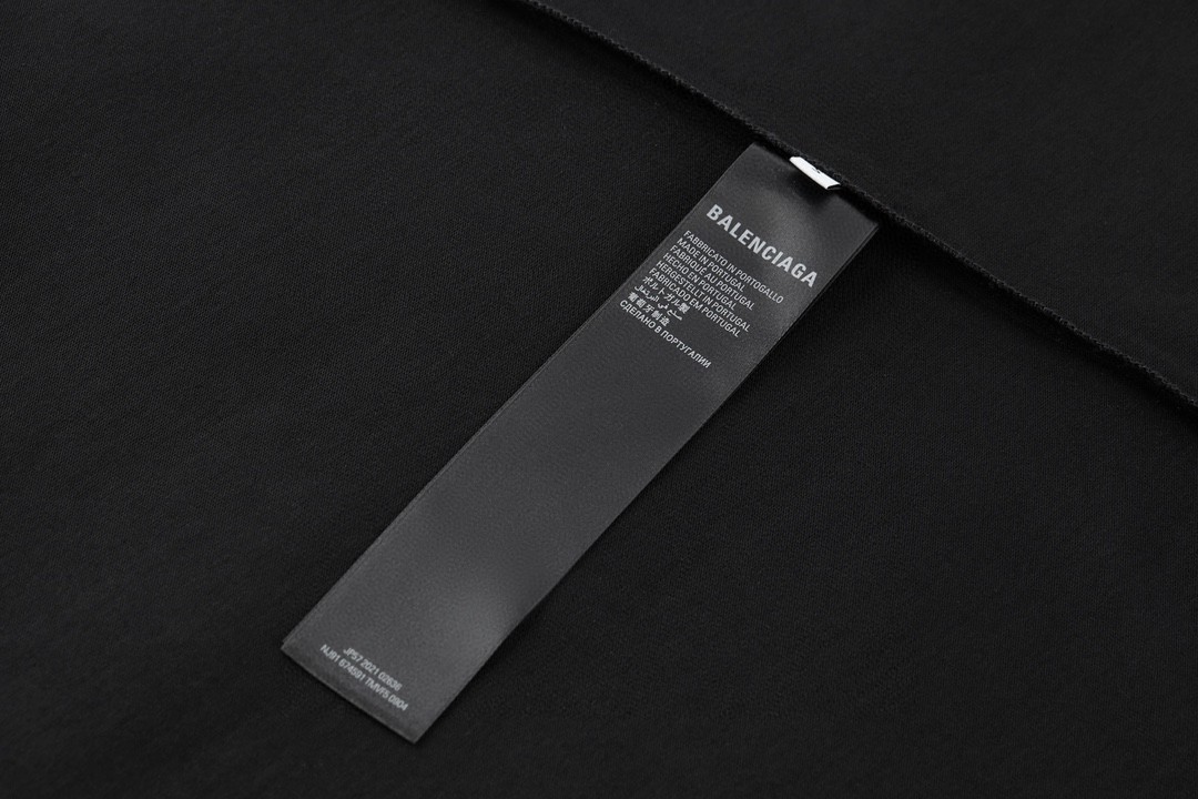 Balenciaga 巴黎世家 对元素商标 圆领 短袖 T恤 夏季 黑色