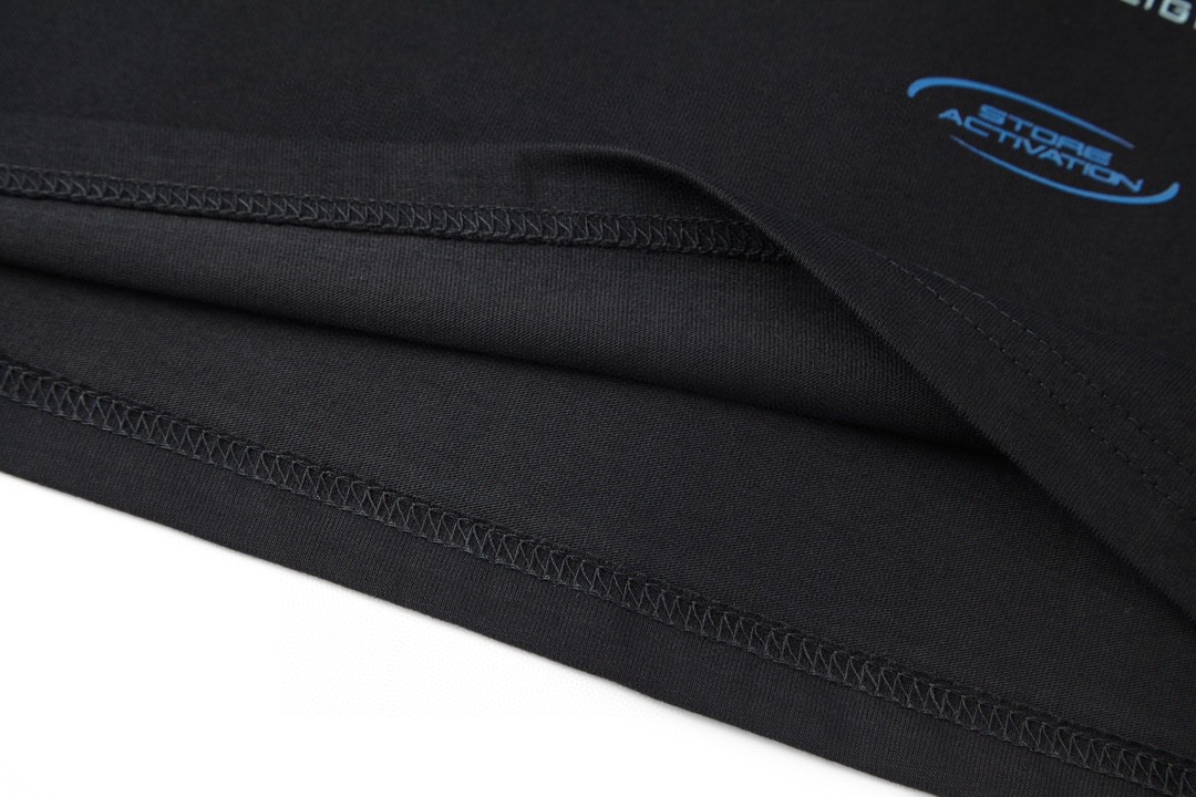 Balenciaga 巴黎世家 对元素商标 圆领 短袖 T恤 夏季 黑色