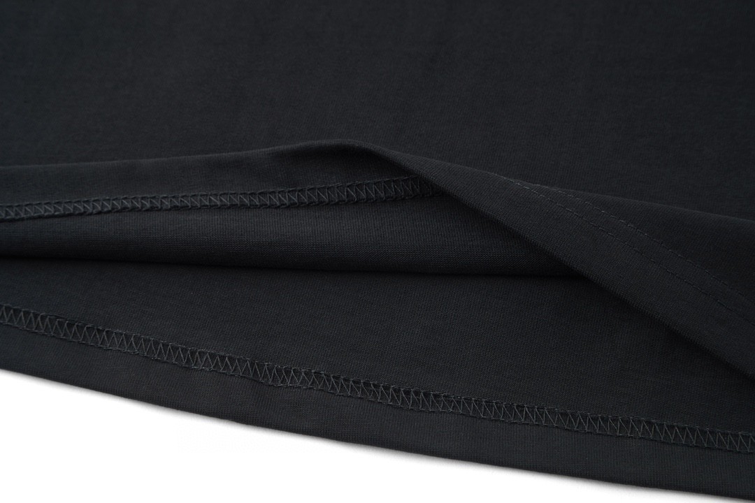 DIOR 迪奥 铭牌字母刺绣Logo标语 圆领 T恤 短袖 夏季 黑色 343J696C0554-C988