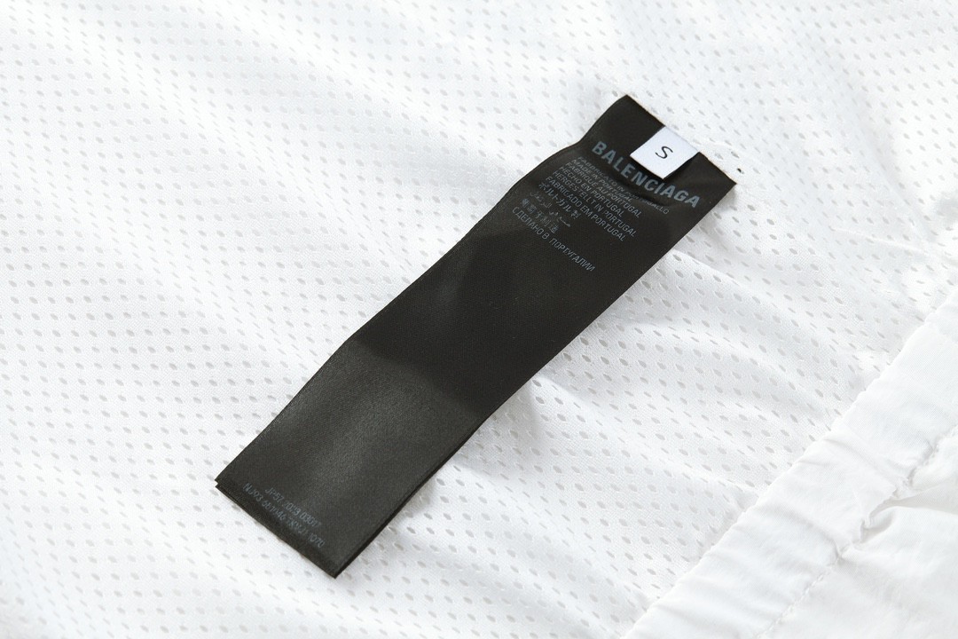 Balenciaga 巴黎世家 刺绣Logo字母 立领拉链夹克 运动服 外套 长袖 秋冬 白色