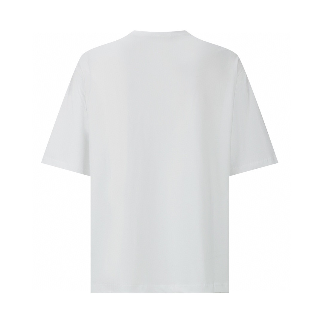 GUCCI 古驰 红绿腰带字母logo印花 短袖 T恤 圆领 套头 夏季 白色 784361-XJGKB-9074