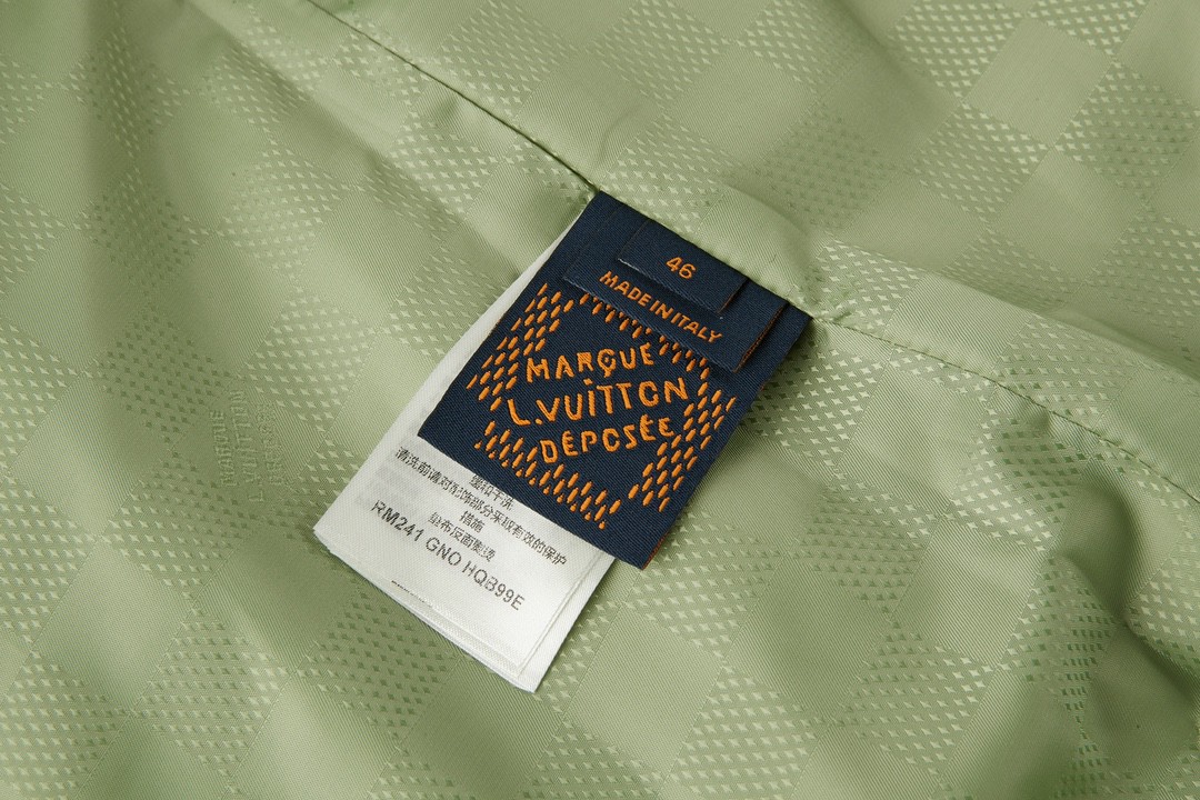 LOUIS VUITTON 路易威登 龙年像素丝绸夹克 外套 棒球服 绿色