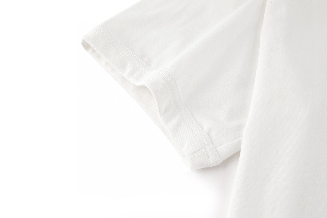 DIOR 迪奥 大O贴布字母Logo印花 圆领 T恤 短袖 夏季 白色 493J642A0817-C085