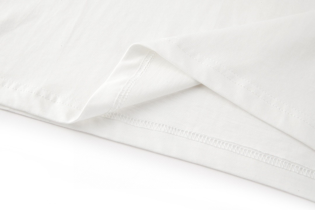 DIOR 迪奥 大O贴布字母Logo印花 圆领 T恤 短袖 夏季 白色 493J642A0817-C085