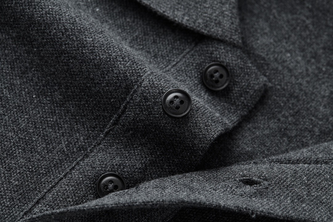 SAINT LAURENT YSL 纯色刺绣徽标Polo衫 短袖 T恤 黑灰色