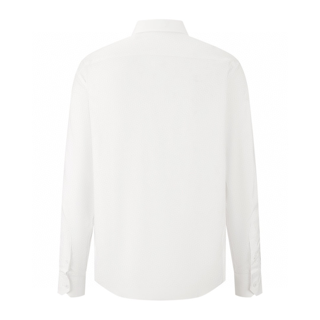 LOUIS VUITTON 路易威登 满印字母logo衬衫 长袖 白色 