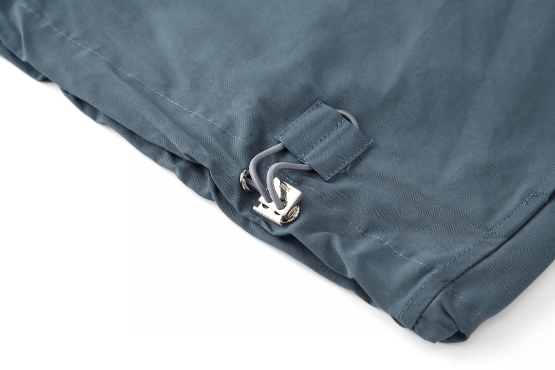 DIOR 迪奥 SS24 Logo字母贴布刺绣翻领拉链夹克 外套 长袖 灰色 493C518A5834-C885