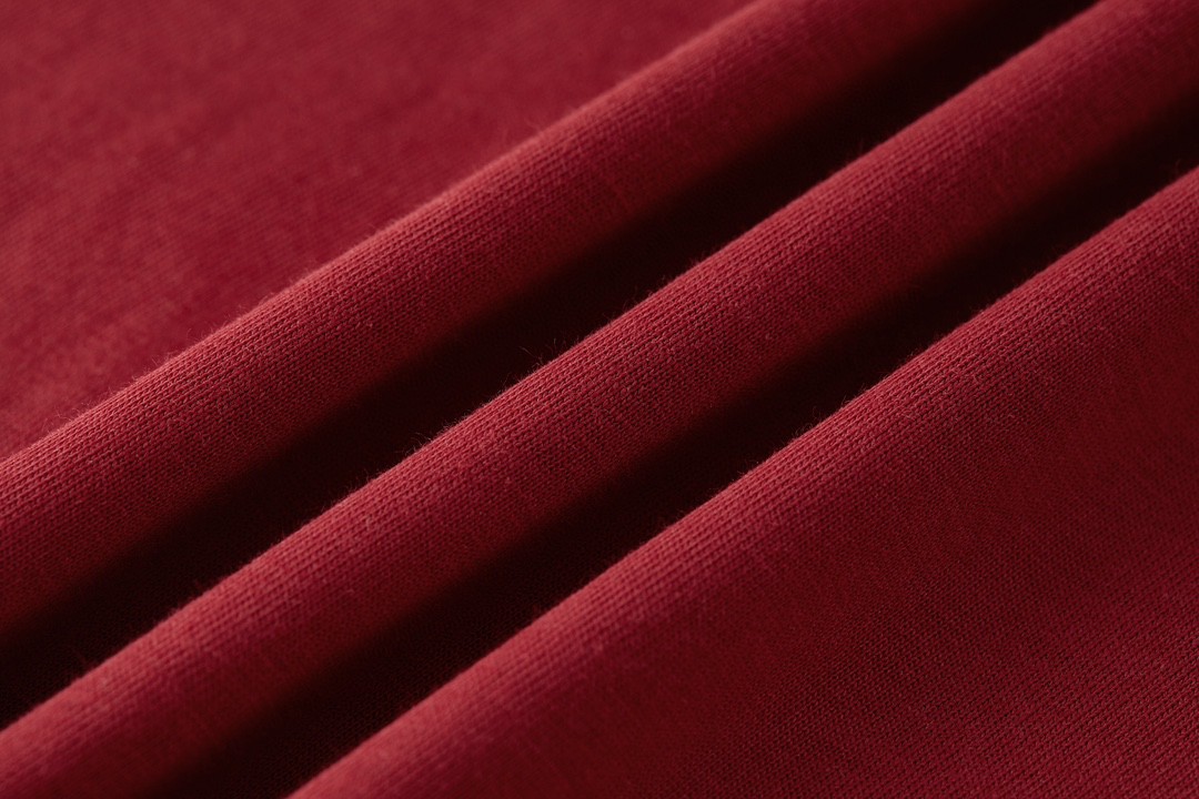 PRADA 普拉达 假两件徽标 圆领 短袖 T恤 红色