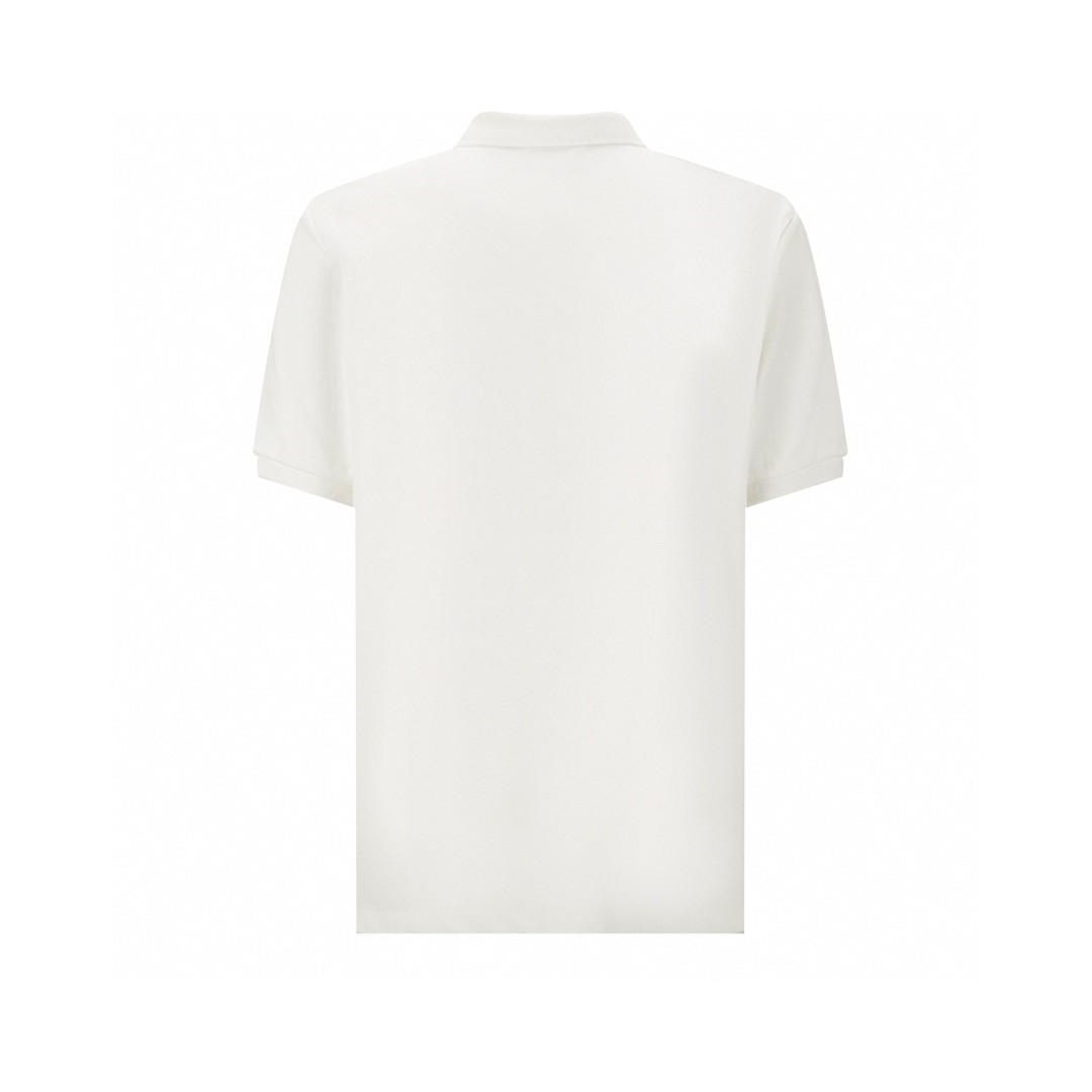 PRADA 普拉达 三角标口袋Polo衫 短袖 T恤 白色