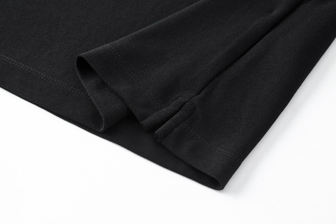 PRADA 普拉达 三角标口袋Polo衫 短袖 T恤 黑色 