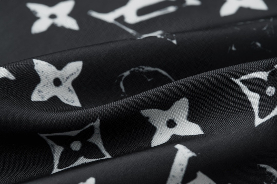 LOUIS VUITTON 路易威登 做旧老花运动裤 长裤 裤子 休闲裤 黑色 1A5TSH