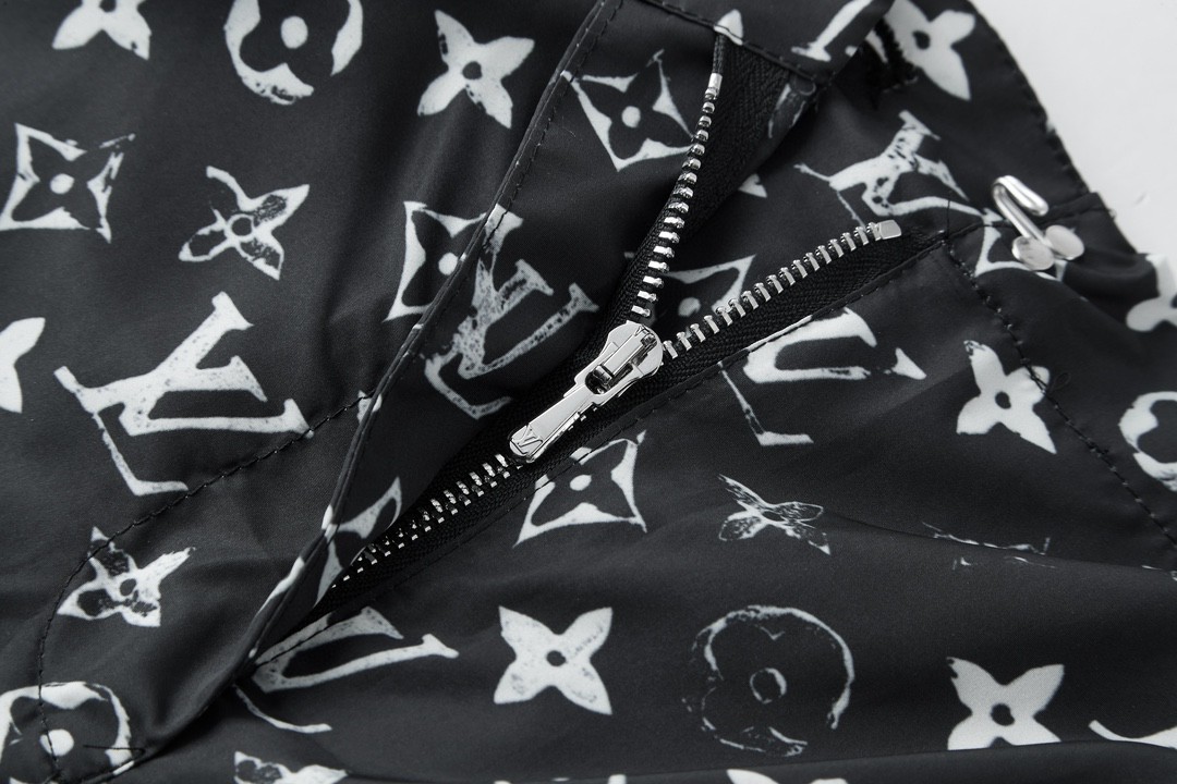 LOUIS VUITTON 路易威登 做旧老花运动裤 长裤 裤子 休闲裤 黑色 1A5TSH