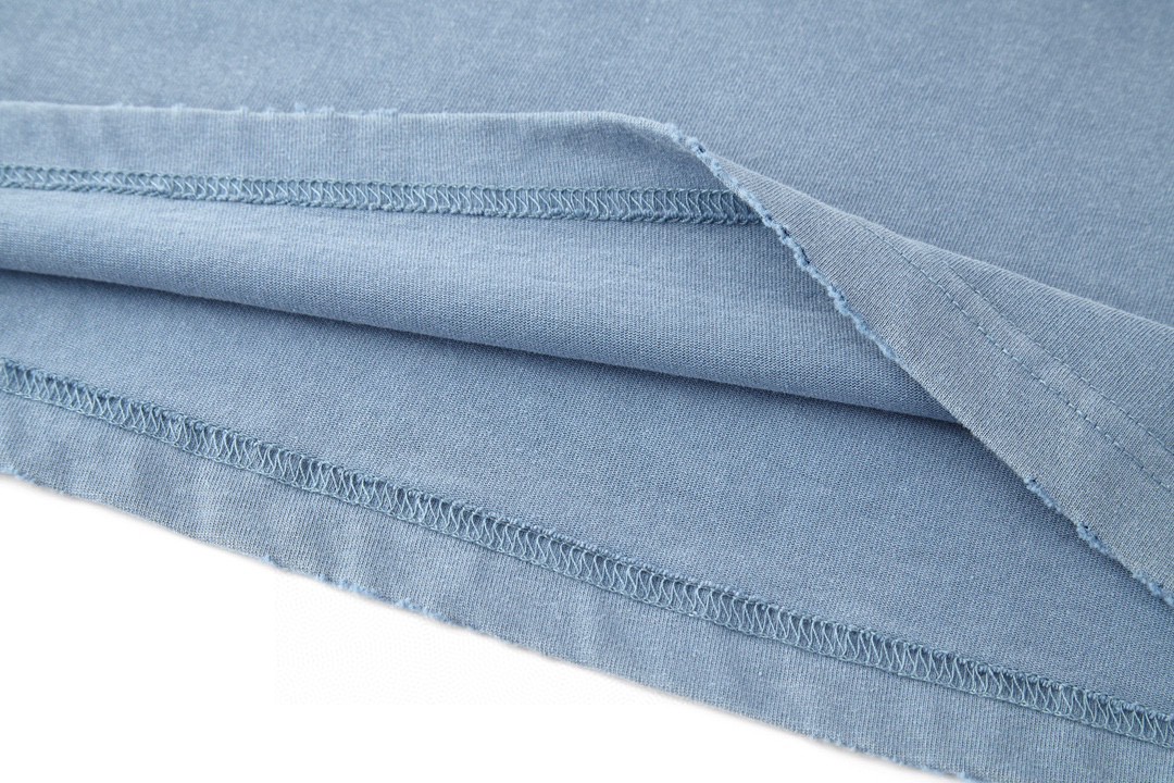  Balenciaga 巴黎世家 美纹纸 胶带 logo印花短袖 T 恤 圆领 夏季 蓝色 739784TOVA94530