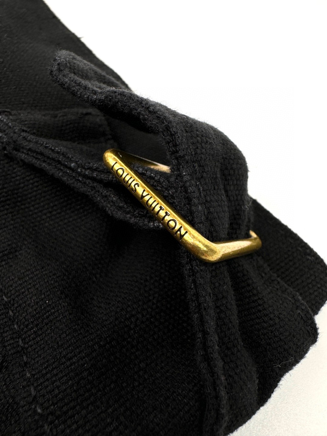 LOUIS VUITTON 路易威登 SS24 菲董联名系列 纯色Logo字母饰钉口袋工装裤 短裤 五分裤 裤子 休闲裤 黑色 1AFJ54