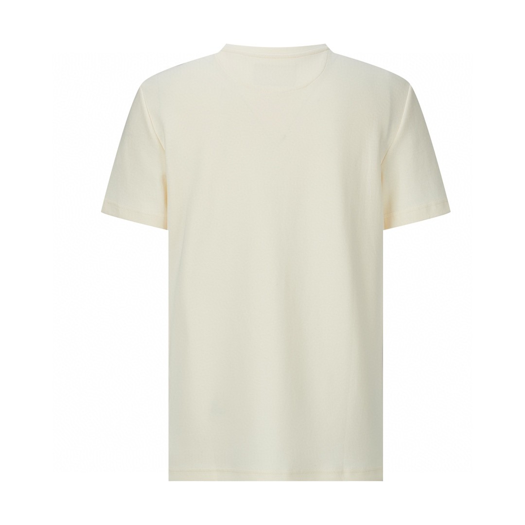 FENDI 芬迪 字母logo刺绣 T恤 短袖 上衣 夏款 米色