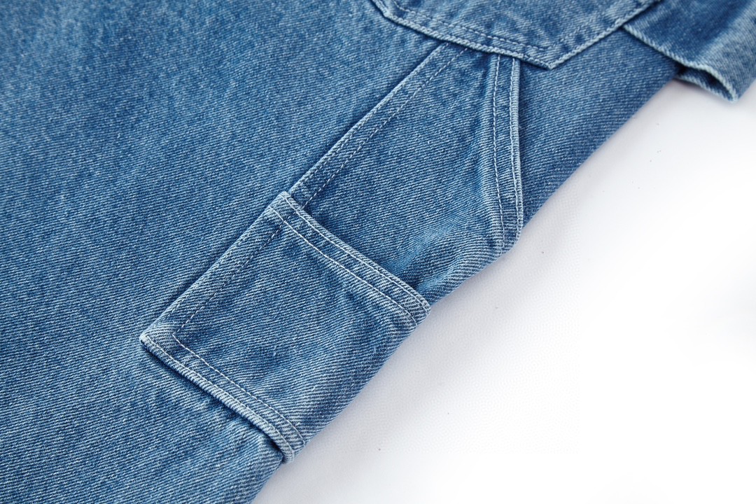 DIOR 迪奥 SS24 藤格纹图案纽扣牛仔裤 休闲裤 长裤 裤子 蓝色 493D186A383X-C585