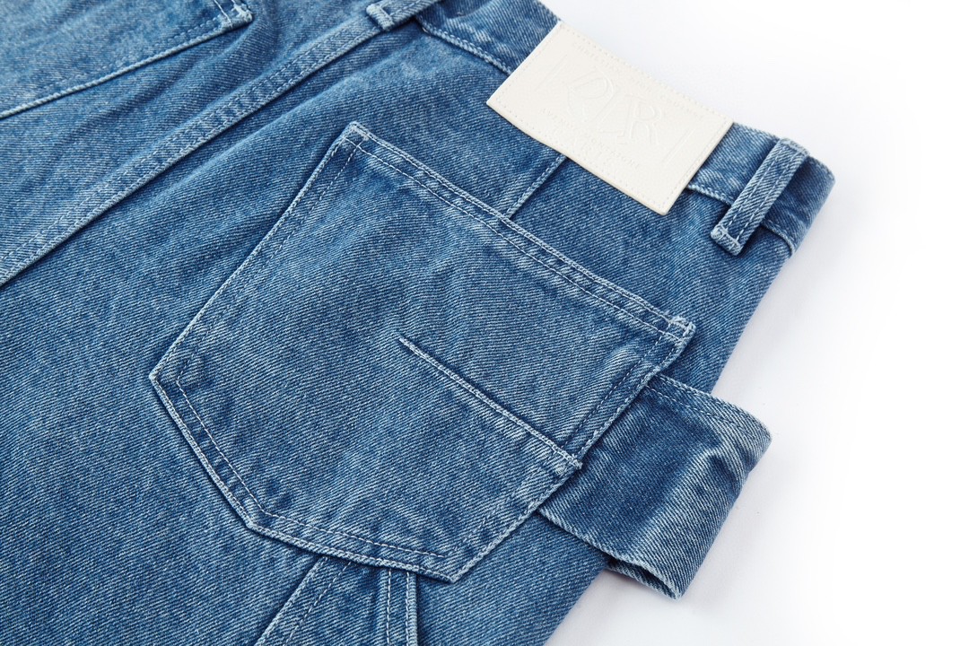 DIOR 迪奥 SS24 藤格纹图案纽扣牛仔裤 休闲裤 长裤 裤子 蓝色 493D186A383X-C585