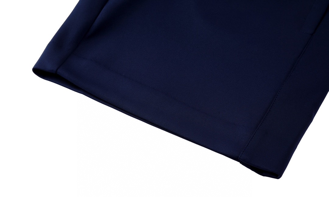 MIU MIU 拼色抽绳拉链短裤 裤子 休闲裤 五分裤 蓝色 