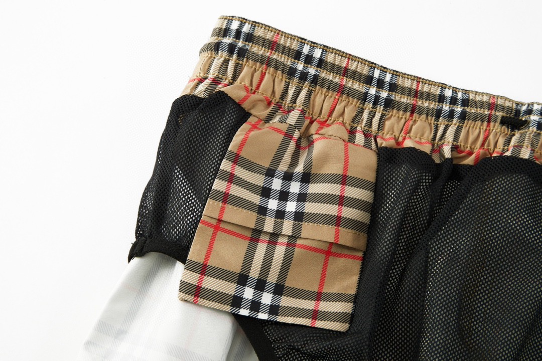 Burberry 巴宝莉 经典格纹短裤 裤子 休闲裤 卡其色 