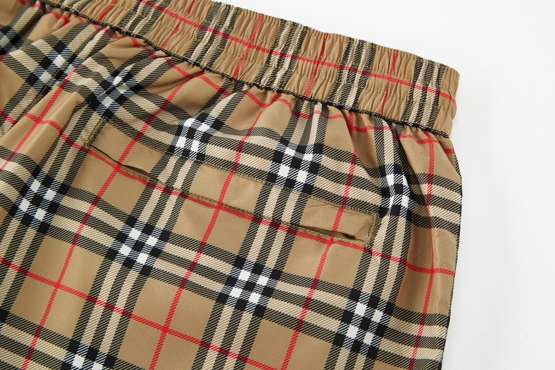 Burberry 巴宝莉 经典格纹短裤 裤子 休闲裤 卡其色 