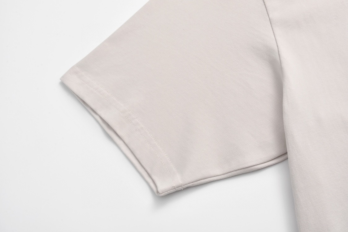 Balenciaga 巴黎世家 IB字母logo反光印花短袖 T恤 圆领 短款 夏季 灰白色