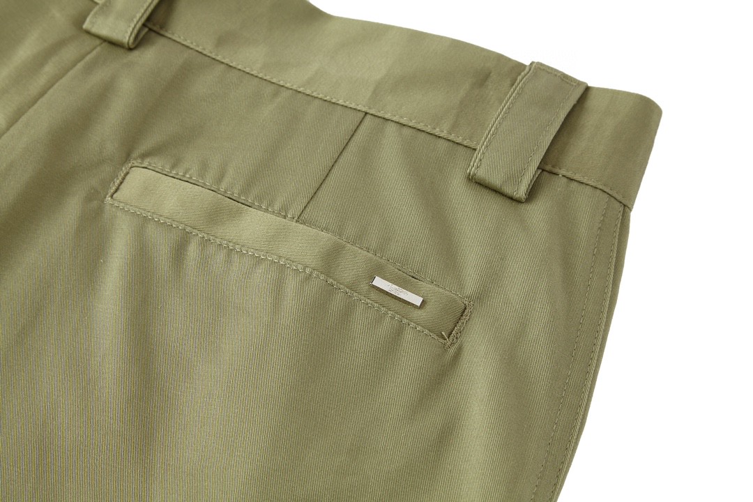 LOUIS VUITTON 路易威登 SS24 菲董联名系列纯色字母刺绣工装裤 休闲裤 长裤 卡其色 1AFJA0