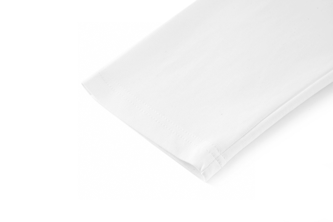 PRADA 普拉达 纯色领胸口口袋logo徽标 T恤 长袖 白色 