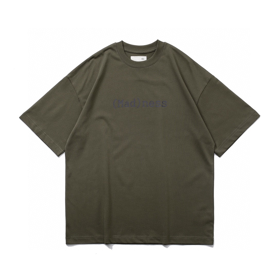 66#MADNESS 十周年限定 字母logo印花T恤 短袖 男女同款 黑色 绿色