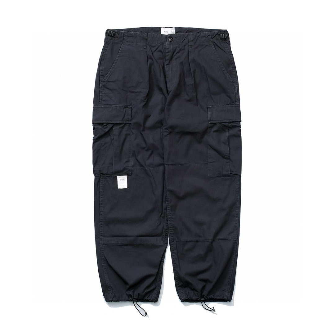 878#MADNESS 纯色口袋工装裤 伞兵裤 长裤 裤子 绿色 蓝色 黑色