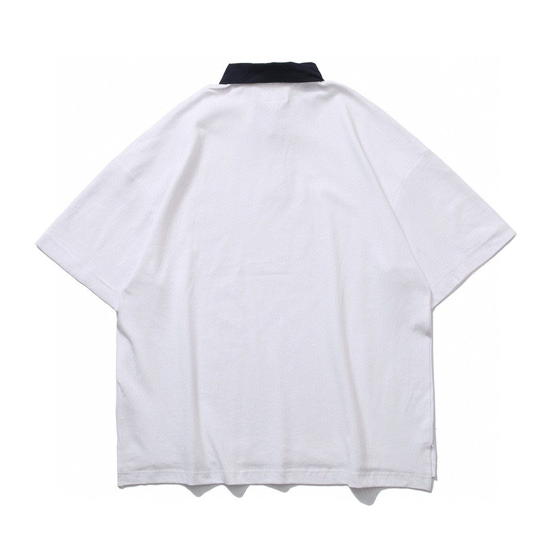 185#MADNESS 撞色Polo衫 T恤 短袖 男女同款 绿色 白色 蓝色