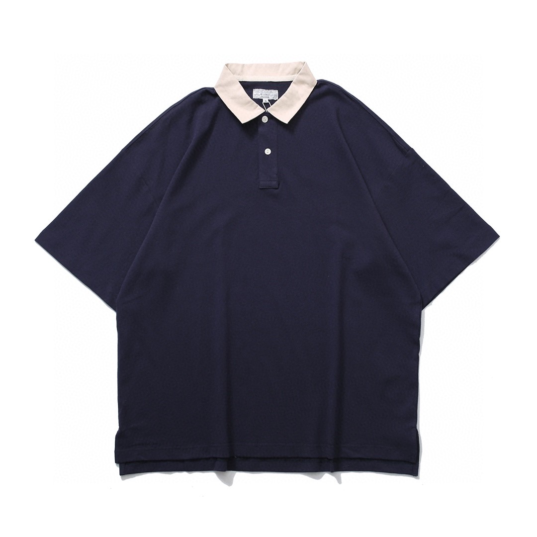 185#MADNESS 撞色Polo衫 T恤 短袖 男女同款 绿色 白色 蓝色