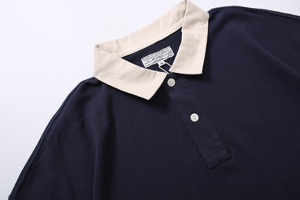 185#MADNESS 撞色Polo衫 T恤 短袖 男女同款 绿色 白色 蓝色