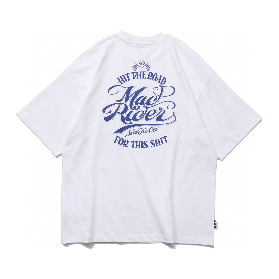68#MADNESS 十周年限定字母logo印花T恤 短袖 男女同款 白蓝色 白黑色 白红色
