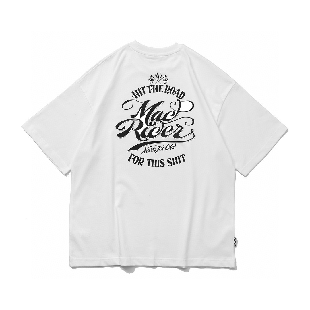 68#MADNESS 十周年限定字母logo印花T恤 短袖 男女同款 白蓝色 白黑色 白红色