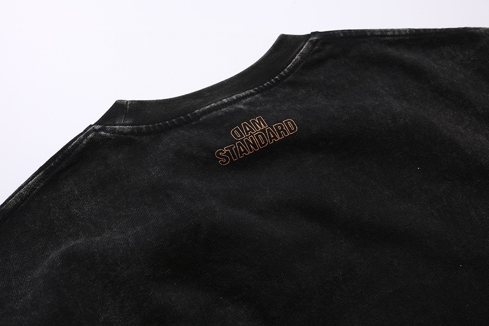 63#MADNESS 纯色口袋T恤 短袖 男女同款 灰绿色 白色 黑色